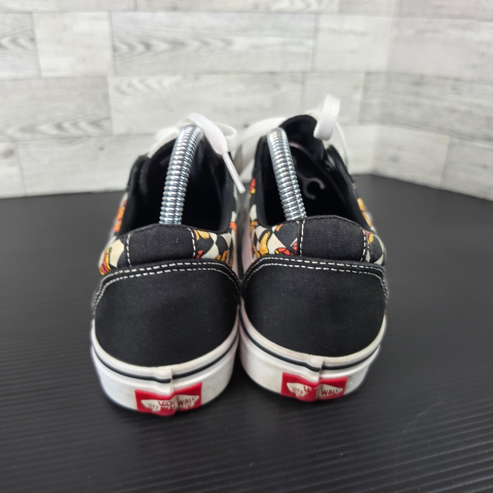 Vans Ward Womens 9 Black White Checkerboard Butterfly Low Top Sneakers 1500714 - Picture 6 of 10